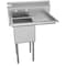 Koolmore 1 Compartment Stainless Steel NSF Commercial Kitchen Prep & Utility Sink with Drainboard SA151512-15R3 - alternate 8